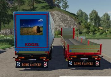 Kogel Autoloader Semi Trailer 15m version 1.0 for Farming Simulator 2019 (v1.5.x)
