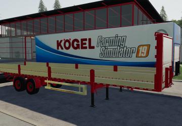 Kogel Autoloader Semi Trailer 15m version 1.0 for Farming Simulator 2019 (v1.5.x)