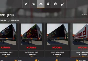 Kogel Semi-trailer (Planenauflieger) version 1.0.0.0 for Farming Simulator 2019 (v1.4х)