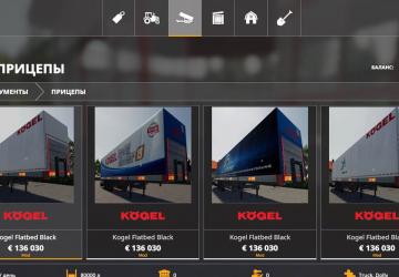 Kogel Semi-trailer (Planenauflieger) version 1.0.0.0 for Farming Simulator 2019 (v1.4х)