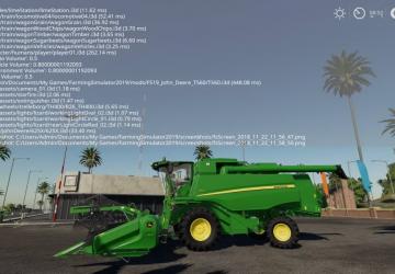 John Deere T560 Auto Contour version 1.0 for Farming Simulator 2019 (v1.1.0.0)