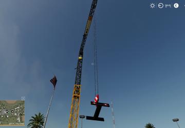 Tower Crane (Liebherr 81k) Fixed version 1.0 for Farming Simulator 2019 (v1.7.x)