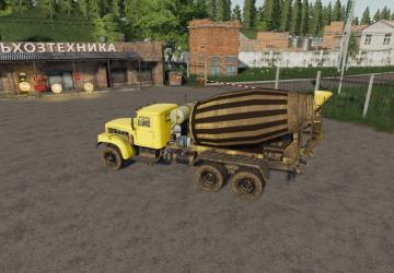 Kraz 255B Concrete Mixer version 1.0.0.0 for Farming Simulator 2019