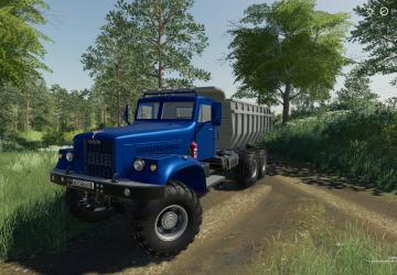 KrAZ-255B New Life Version + MAZ-953000-017 v2.5.0.0 for Farming Simulator 2019 (v1.3.x)