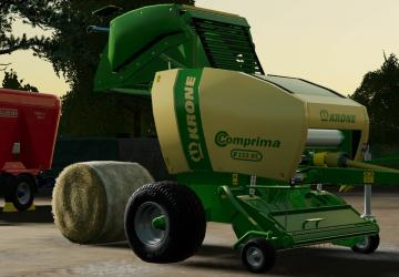 Krone Comprima F155 XC version 1.0.0.0 for Farming Simulator 2019 (v1.7.x)