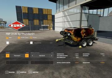 Kuhn FBP 3135 Th01 version 1.0.0.1 for Farming Simulator 2019 (v1.6.0.0)