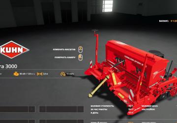 Kuhn Sitera 3000 version 1.1.1.0 for Farming Simulator 2019