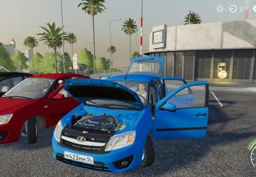 Lada Granta Liftback version 1.0 for Farming Simulator 2019 (v1.5.1.0)