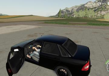 Lada Priora Sedan version 1.1 for Farming Simulator 2019 (v1.5.1.0)