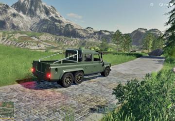 Landrover Defender 110 6x6 version 1.0 for Farming Simulator 2019 (v1.5.1.0)