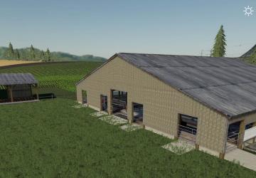 Large Cattle Barn version 1.0.0.0 for Farming Simulator 2019 (v1.4х)