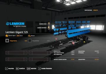 Lemken Gigant 12S version 1.4 for Farming Simulator 2019