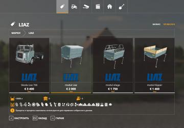 LIAZ 706 and Add-ons version 1.0 for Farming Simulator 2019 (v1.6.0.0)