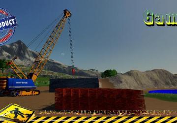 Liebherr HS1000HD Sarens version 1.5 for Farming Simulator 2019 (v1.5.1.0)