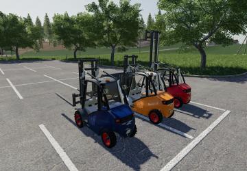 Linde H40D Forklifter version 1.0.0.0 for Farming Simulator 2019 (v1.7.1.0)