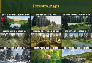 Logging Mods Pack October - 2020 version 1.0 for Farming Simulator 2019 (v1.6.x)