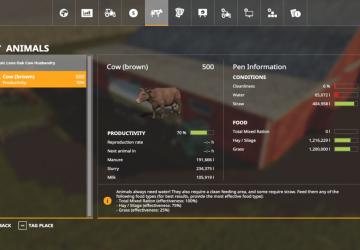 Lone Oak Cow Husbandry version 1.2.0.0 for Farming Simulator 2019 (v1.7.x)