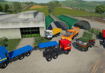 MAN 33 414 6x6 Pack version 2.0.0.1 for Farming Simulator 2019 (v1.7x)