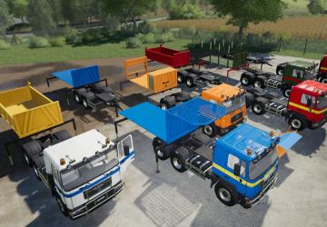 MAN 33 414 6x6 Pack version 2.0.0.1 for Farming Simulator 2019 (v1.7x)