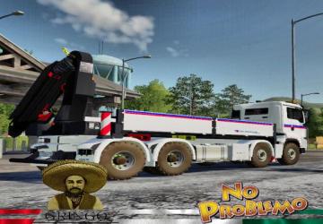 MAN 8X4 Eurovia version 2.0.0.0 for Farming Simulator 2019 (v1.6.x)