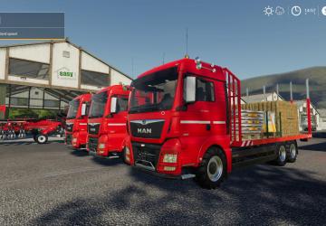 Man TGX26 Flat Bed version 1.0 for Farming Simulator 2019 (v1.7.x)