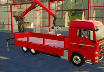 MAN TGX Crane TCM version 2.0.0.0 for Farming Simulator 2019 (v1.7x)