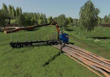 MAN TGX Forest Semitrailer Pack version 1.0.0.0 for Farming Simulator 2019 (v1.3.х)