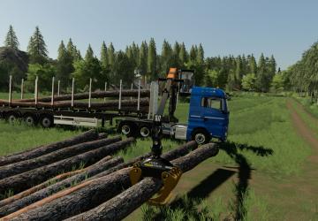 MAN TGX Forest Semitrailer Pack version 1.0.0.0 for Farming Simulator 2019 (v1.3.х)