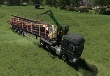 MAN TGX Forest Semitrailer Pack version 1.0.0.0 for Farming Simulator 2019 (v1.3.х)