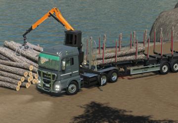 MAN TGX Forest Semitrailer Pack version 1.1.0.0 for Farming Simulator 2019 (v1.6.x)