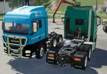 MAN TGX Semi-Truck Pack version 1.1.0.1 for Farming Simulator 2019 (v1.6.x)