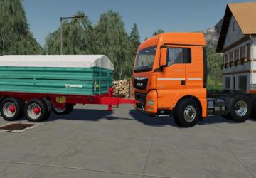 MAN TGX Semi-Truck Pack version 1.1.0.1 for Farming Simulator 2019 (v1.6.x)