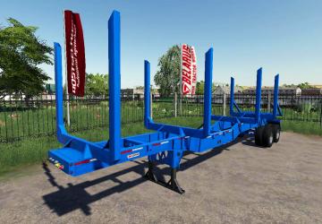 Manac 45FT Log Trailer version 1.0.0.0 for Farming Simulator 2019 (v1.6.0.0)