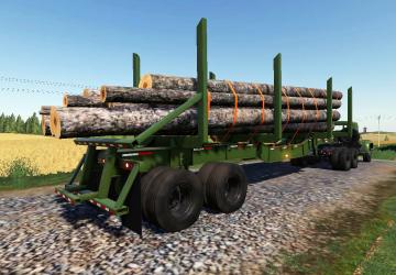 Manac 45FT Log Trailer version 1.0.0.0 for Farming Simulator 2019 (v1.6.0.0)