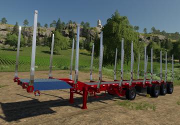 Manac Log Trailer version 1.0.0.0 for Farming Simulator 2019 (v1.5.x)