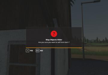 Map Objects Hider version 1.2.0.0 for Farming Simulator 2019