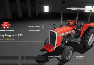Massey Fergusson 290 version 1.0.0.0 for Farming Simulator 2019 (v1.2.0.1)