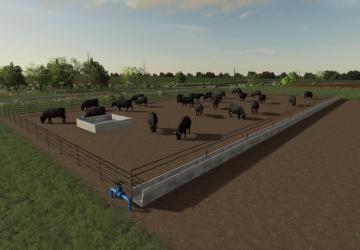 Medium Cattle Feed Lot version 1.0.0.1 for Farming Simulator 2019 (v1.6.0.0)