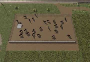 Medium Cattle Feed Lot version 1.0.0.1 for Farming Simulator 2019 (v1.6.0.0)