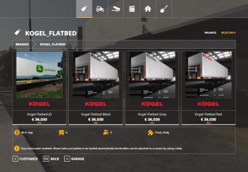 Mega Kogel Trailer Pack version 1.1 for Farming Simulator 2019 (v1.4х)