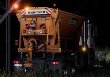 Mercedes Arocs Winter Service + snowfall version 2.0 for Farming Simulator 2019