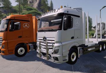 Mercedes-Benz Actros 2663 Forestry version 1.0.0.0 for Farming Simulator 2019 (v1.7.x)
