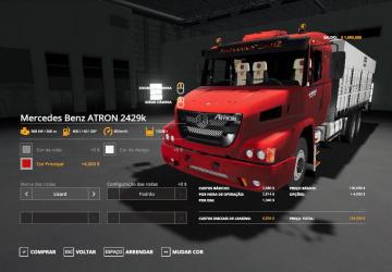 Mercedes Benz ATRON 2429K Graneleiro version 1.0.0.0 for Farming Simulator 2019 (v1.4х)