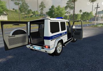 Mercedes-Benz G55 AMG Police version 1.0 for Farming Simulator 2019 (v1.5.1.0)