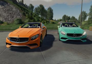 Mercedes-Benz S500 Coupe version 1.0.0.0 for Farming Simulator 2019 (v1.5.x)