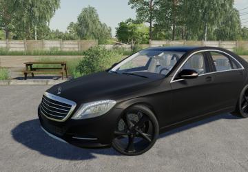 Mercedes-Benz S63 version 1.1 for Farming Simulator 2019 (v1.7.x)