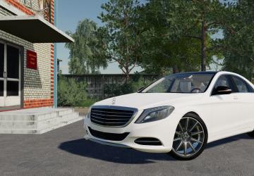 Mercedes-Benz S63 version 1.1 for Farming Simulator 2019 (v1.7.x)