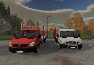 Mercedes-Benz Sprinter Autoload Wood version 1.0.0.0 for Farming Simulator 2019 (v1.5.x)