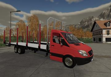 Mercedes-Benz Sprinter Autoload Wood version 1.0.0.0 for Farming Simulator 2019 (v1.5.x)