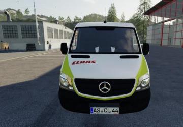 Mercedes Benz Sprinter - Claas Service version 1.0 for Farming Simulator 2019 (v1.6.0.0)